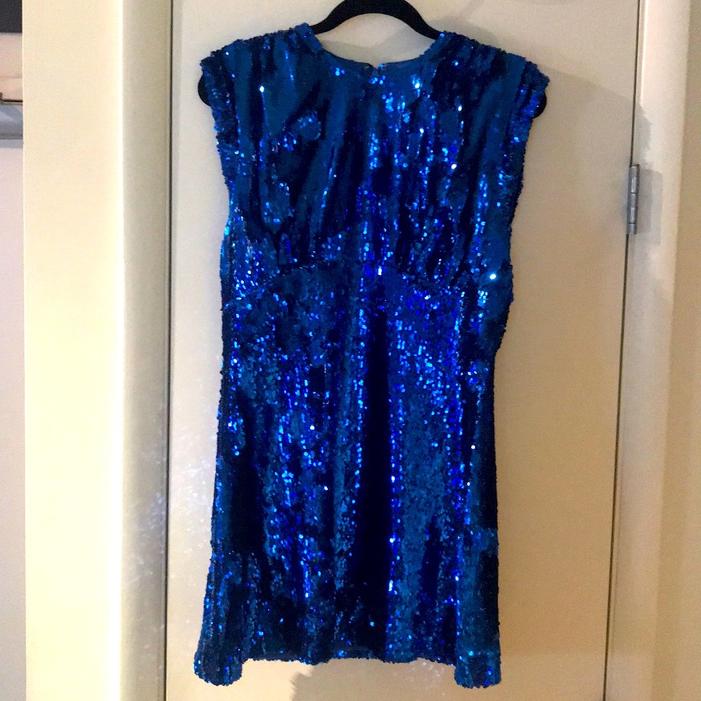 Blue Sequin Dress